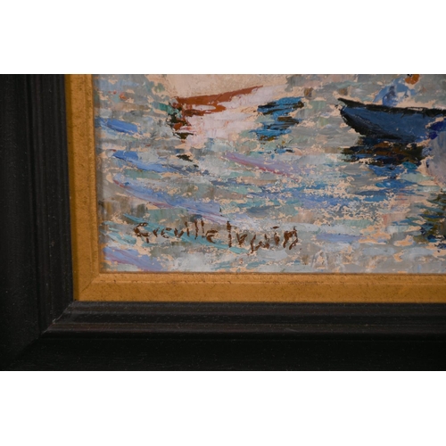 266 - Greville Irwin (1893-1947) British. “The Landing Slip, Concarneau”, Oil on Board, Signed, and Inscri... 