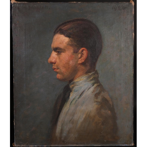 281 - Charles Mendelssohn Horsfall (1865-1942) British. Portrait of John Claude Whinney, Oil on Canvas, Si... 