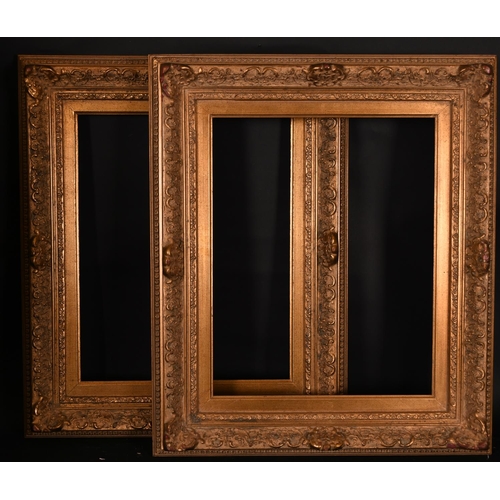 607 - 20th Century English School. A Gilt Composition Frame, with swept centres and corners, rebate 20” x ... 