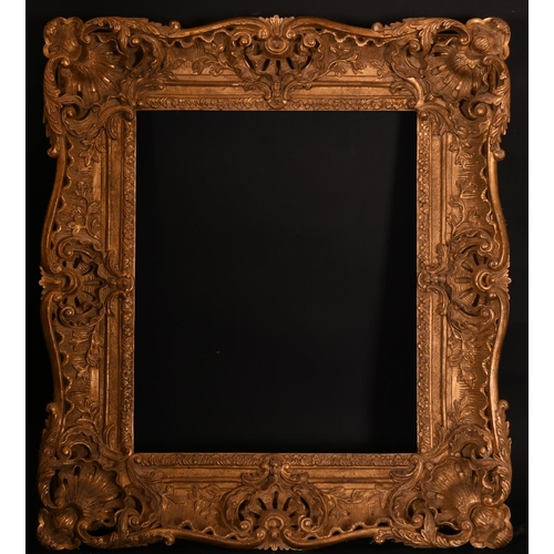 609 - 20th Century English School. A Carved Giltwood Frame, with swept and pierced centres and corners, re... 