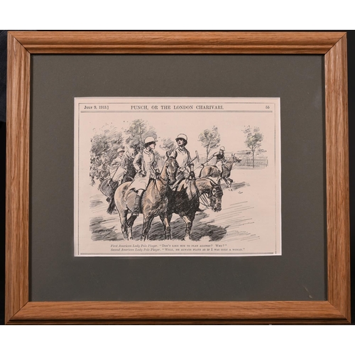 87 - George Denholm Armour (1864-1949) British. A Polo Match, Print, 5.5” x 7” (14 x 17.7cm), and eight o... 