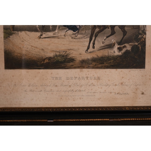 91 - Francis Calcott Turner (1782/95-1846/65) British. “The Departure”, from the series ‘Hawking’, Engrav... 