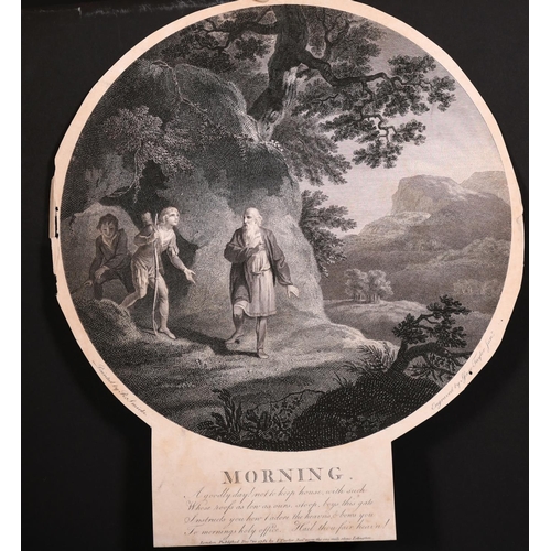 10 - After Robert Smirke (1752-1845) British. “Morning”, Engraving, Shaped, Unframed, 12.5” x 10.75” (31.... 