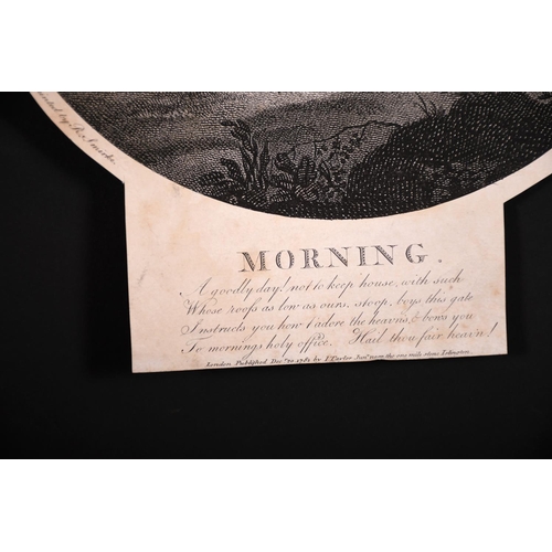 10 - After Robert Smirke (1752-1845) British. “Morning”, Engraving, Shaped, Unframed, 12.5” x 10.75” (31.... 