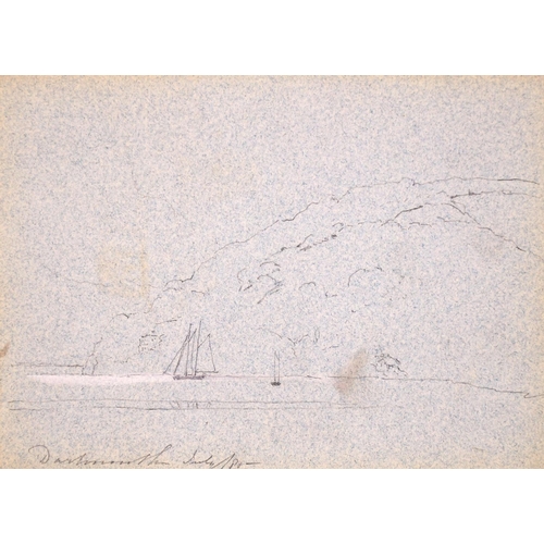 145 - Henry Alexander Bowler (1824-1903) British. “Dartmouth”, Pencil, contained in an Album, 4.5” x 7” (1... 