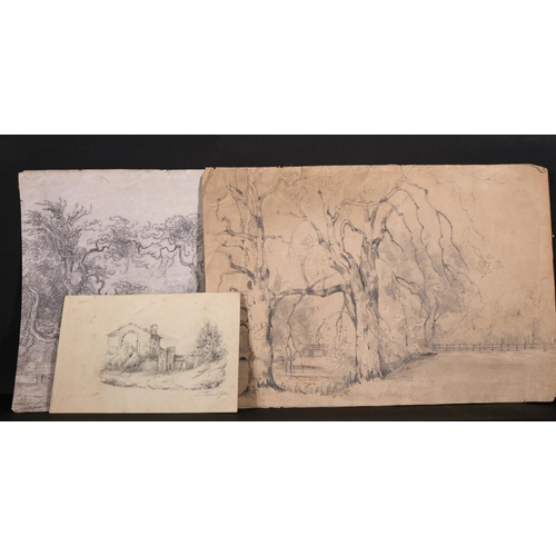 147 - 19th Century English School. “Pembroke College”, Pencil, Inscribed, Unframed, 2.5” x 3.5” (6.4 x 9cm... 