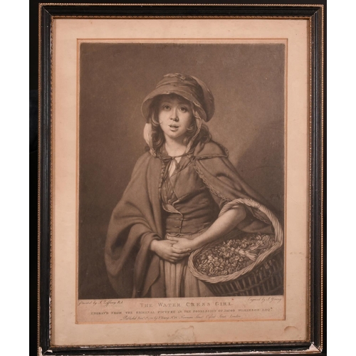 9 - After Johan Joseph Zoffany (1733-1810) German/British. “The Water Cress Girl”, Engraving, 13.5” x 11... 