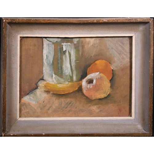 275 - Circle of Theodore Major (1908-1999) British. Still Life of Fruit on a Table, Gouache, 10” x 14” (25... 