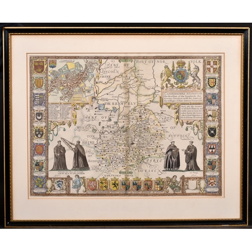 1 - After John Speed (1552-1629) British. “Cambridgshire”, Map, 15” x 20.5” (38 x 52cm)