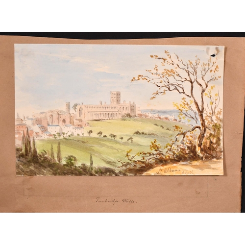 153 - 19th Century English School. “St. Albans”, Watercolour, Inscribed and Dated ‘April’ in pencil, Unfra... 