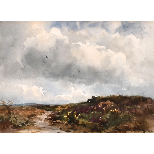 181 - Wycliffe Eggington (1875-1951) British. “Dartmoor, Devon”, Watercolour, Signed, and Inscribed on a l... 