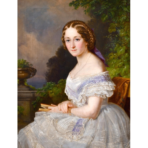 188 - Circle of Franz Xaver Winterhalter (1805-1873) German. ‘Lady Augusta Catherine Gordon-Lennox (1827-1... 