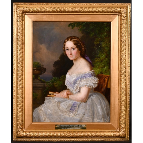 188 - Circle of Franz Xaver Winterhalter (1805-1873) German. ‘Lady Augusta Catherine Gordon-Lennox (1827-1... 