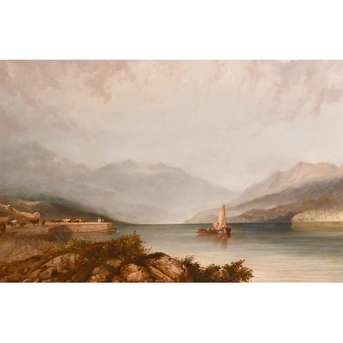 208 - Anthony Vandyke Copley-Fielding (1787-1855) British. ‘Loch Lomond’, Oil on Canvas, 24” x 36” (61 x 9... 