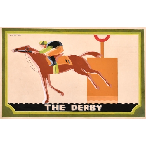 222 - H. McSutton (Early 20th Century) British. “The Derby”, Watercolour and Pencil, Signed, 12.25” x 19.2... 