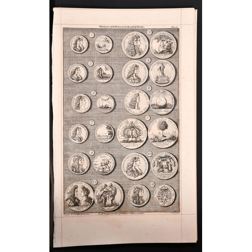 23 - John and Paul Knapton (act. 1735-1789) British. “Medals of K. William III and Q. Mary”, Engraved by ... 