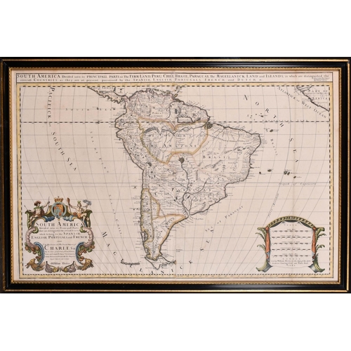 3 - William Berry (1639-1718) British. “South America”, Map, 22.25” x 35” (56.5 x 88.7cm)