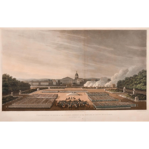 305 - After Moreau (fl.1815) French. “Ceremony of Te Deum by the Allied Armies on the square of Louis XV a... 