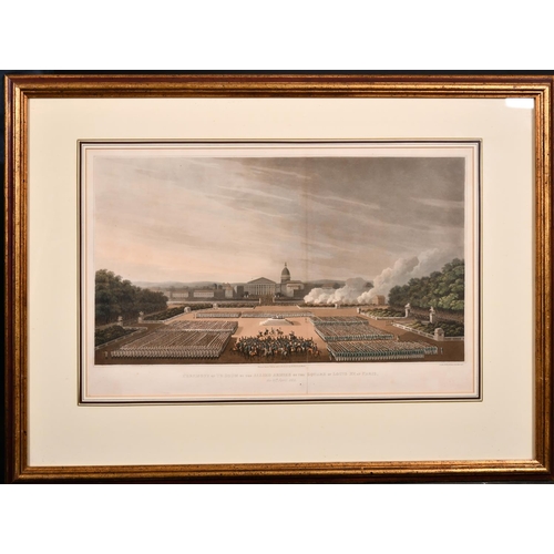 305 - After Moreau (fl.1815) French. “Ceremony of Te Deum by the Allied Armies on the square of Louis XV a... 