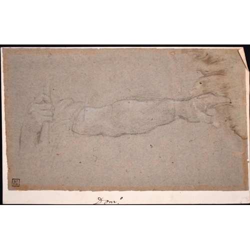 31 - 18th Century European School. A Study of Arms, Chalk, Unframed, 9” x 7.5” (22.8 x 19cm) and another ... 