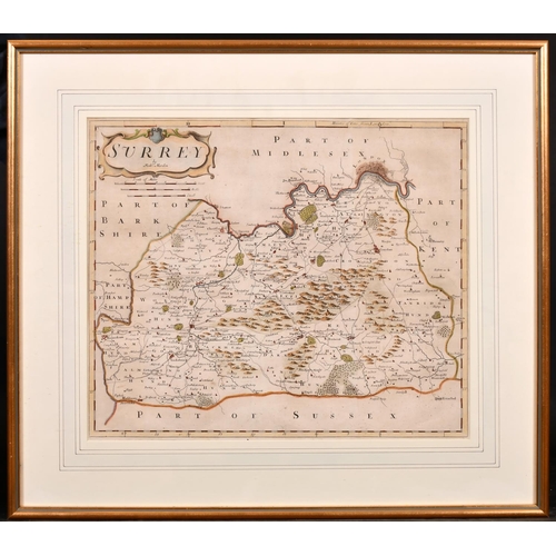 5 - After Robert Morden (c.1650-1703) British. “Surrey”, Map, 14” x 16.5” (35.5 x 42cm)