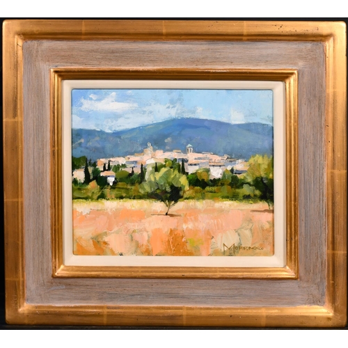 500 - Jack Morrocco (1953-    ) British. A Provencal Landscape, Oil on Canvas, Signed, 10” x 12” (25.4 x 3... 