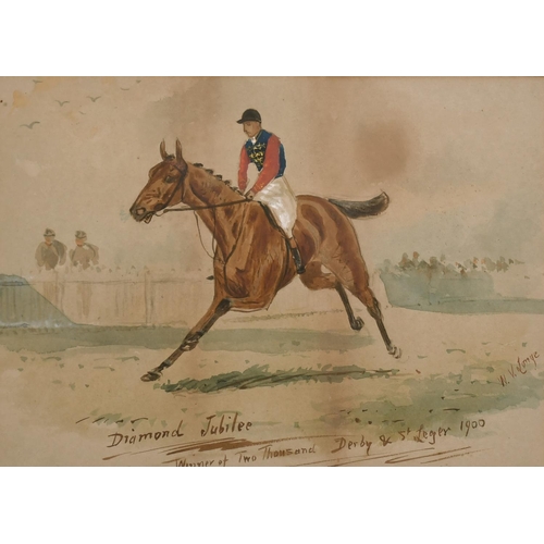 109 - William Verner Longe (1857-1924) British. “Diamond Jubilee, Winner of the Two Thousand Derby and St ... 