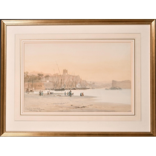 131 - John Varley (1850-1933) British. A Scene on the Nile, Watercolour, Signed and Dated 1898 and Inscrib... 