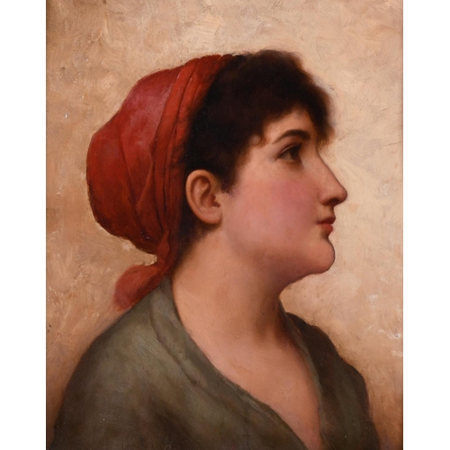 135 - Walter Blackman (1847-1928) American. A Young Gypsy Girl, Oil on Panel, Signed, 10.75” x 8.5” (27.3 ... 