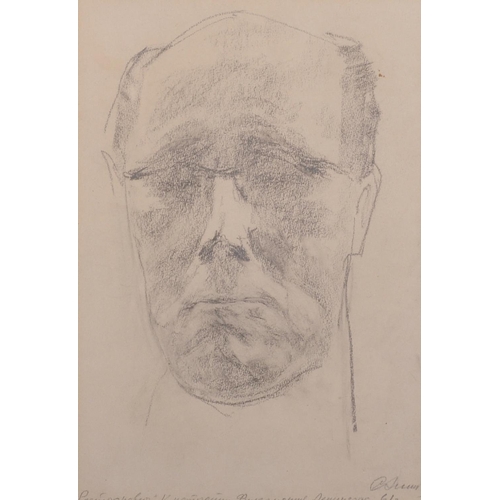 150 - Soloman Borisovich Epstein (1925-    ) Russian.  Head Study of The Cellist Mstislav Rostropovich (19... 