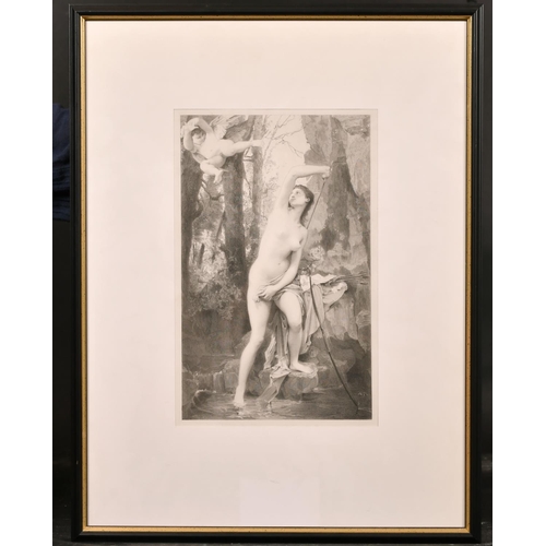 172 - 19th Century French School. Diana and Cupid, Engraving, 11.5” x 7.25” (29.2 x 18.2cm)