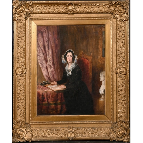 40 - Attributed to Francis Grant (1803-1878) British. ‘A Lady of Letters’, possibly Mrs Gaskell (a Franco... 