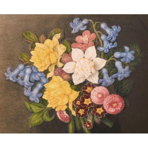 49 - 19th Century English School. Still Life of Flowers in an Urn, Watercolour, 8.5” x 11.5” (21.5 x 29cm... 