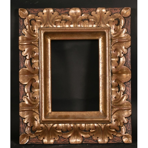 591 - 20th Century English School. A Gilt and Painted Frame, rebate 10” x 7” (25.4 x 17.7cm)