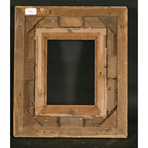 592 - 19th Century English School. A Gilt Composition Frame, rebate 9.25” x 6.75” (23.5 x 17.2cm)