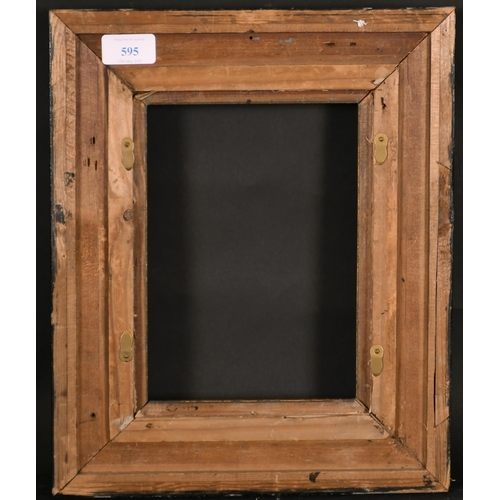 595 - 19th Century European School. A Black and Gilt Frame, rebate 9” x 6.5” (23 x 16.5cm)