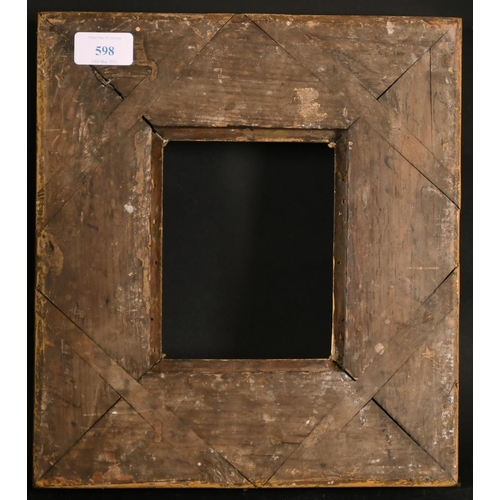 598 - 19th Century English School. A Gilt Composition Frame, rebate 6” x 4.75” (15.2 x 12cm)