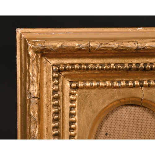 600 - 19th Century English School. A Gilt Composition Frame for a miniature, Oval, rebate 3.5” x 3” (8.9 x... 