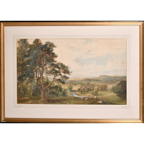 63 - John Faulkner (1835-1894) British. “St George’s Hill, Byfleet, Surrey”, Watercolour, Signed and Insc... 