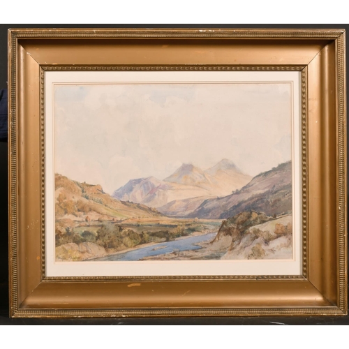 70 - Herbert Hughes Stanton (1870-1937) British. A Mountainous River Landscape, Watercolour, Signed and D... 