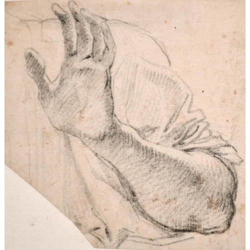 8 - 18th Century Italian School. Study of Hands, Pencil, 5.65” x 2.75” (16.8 x 7cm), and two others by t... 