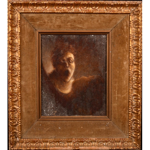 289 - Early 20th Century English School. A Screaming Figure, Oil on Board, 11” x 9” (28 x 22.8cm)