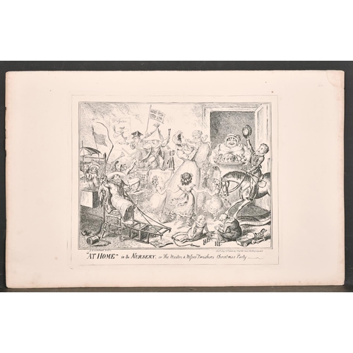 10 - After George Cruikshank (1792-1878) British. “At Home in the Nursery”, Print, Unframed 7.25” x 9.75”... 