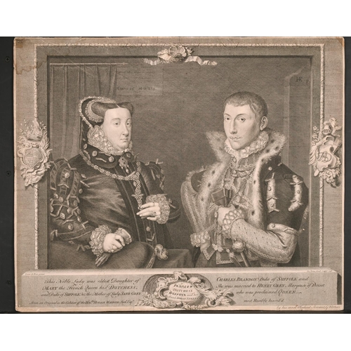 11 - After Lucas de Heere (1534-1584) Flemish. “Frances Duchess of Suffolk and her Husband Adrian Stokes ... 