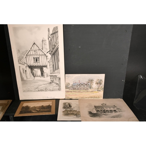 111 - 19th Century English School. “Malvern”, Pencil, Inscribed in Pencil, Unframed, 11.75” x 15.5” (30 x ... 