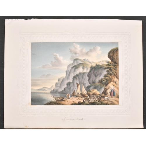 112 - 19th Century English School. “Lancaster Sands”, Watercolour, Inscribed on Mount, Unframed, 5” x 7.25... 