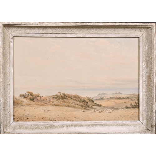 118 - John Thorpe (act.1834-1873) British. ‘View over South Downs, towards Newhaven’, Watercolour, Signed ... 