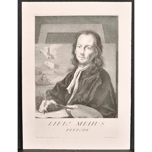 15 - After Giovanni Domenico Campiglia (1692-1768) Italian. “Livio Mehus”, Engraving, Unframed 8.35” x 6.... 