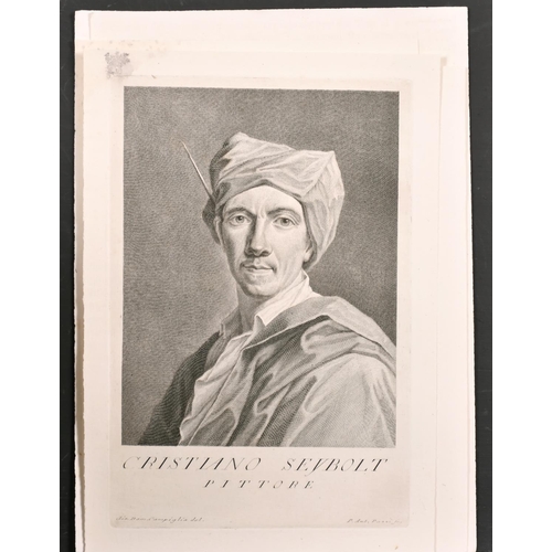 15 - After Giovanni Domenico Campiglia (1692-1768) Italian. “Livio Mehus”, Engraving, Unframed 8.35” x 6.... 