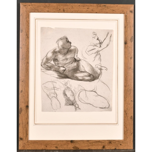 182 - Bryan Edward Duppa (1804-1866) Irish. Study of a Naked Figure, Charcoal, 10.25” x 8.75” (26 x 22.2cm... 